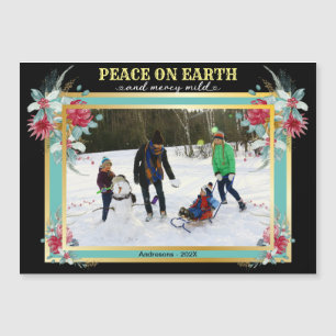 Julfreden på Earth Blommigt Family Photo
