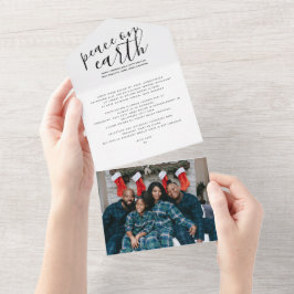 Julfreden på Earth Personlig Helgdag Card