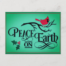 Julfreden på jordkardinal vykort