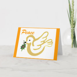 Julfredsduva gyllene helgkort