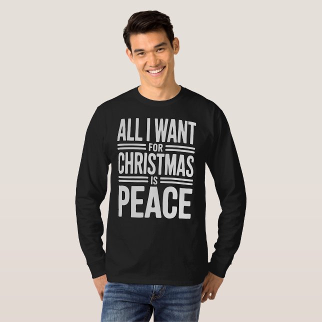 Julfrid Citat T Shirt (Hel framsida)