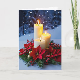 Julfrid Ljusstakar Helgkort