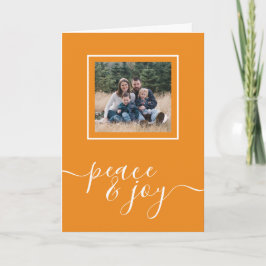 Julfrid och Glädje Typografi Högtid Foto Helgkort