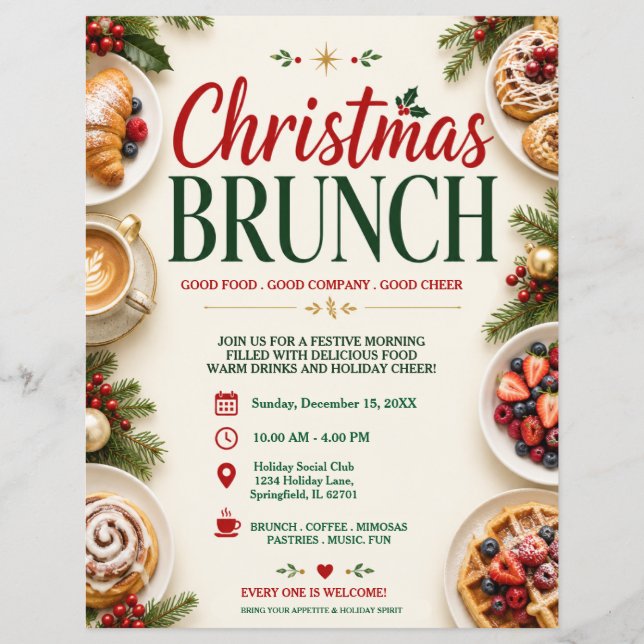 Julfrukost Flyer (Framsidan)