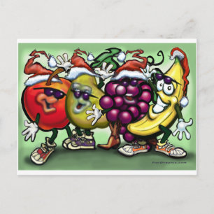 Julfrukt Helg Vykort