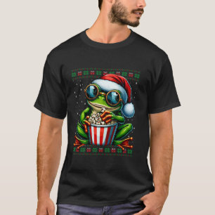 Julfrys Ät Popcorn Ugly jul Sweat T Shirt