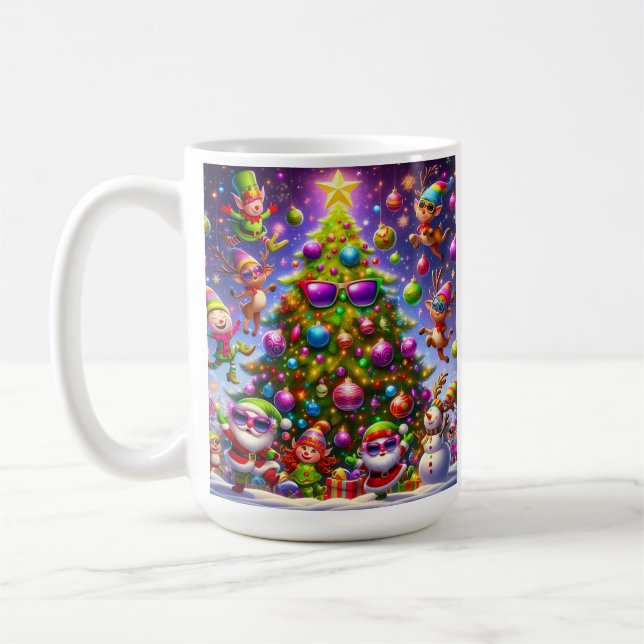 Julful sweater-design kaffemugg (Vänster)