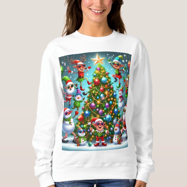Julful sweater-design t shirt (Framsida)