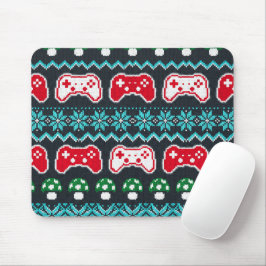 Julful Ugly Sweater Mönster Spelkontroll Musmatta