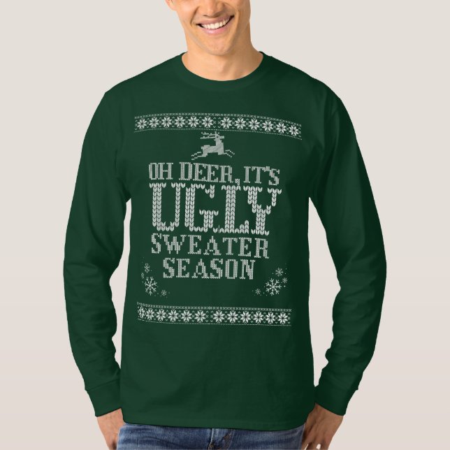 Julful Ugly Sweater T-Shirt (Framsida)