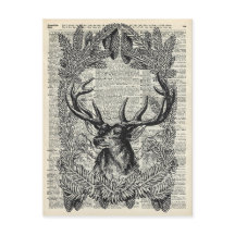 Julfullvuxen hankronhjort