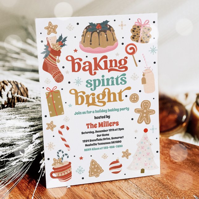 Julfummel Sprit Bright Cookie-dekoration Inbjudningar (Skapare uppladdad)