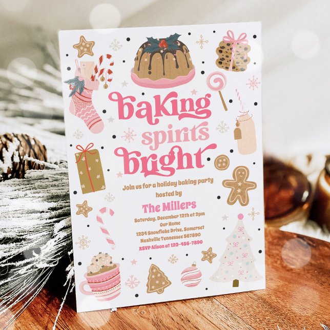Julfummel Sprit Bright Cookie-dekoration Inbjudningar (Skapare uppladdad)
