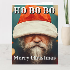Julfusk Novelty HO BO BO Hälsning Kort