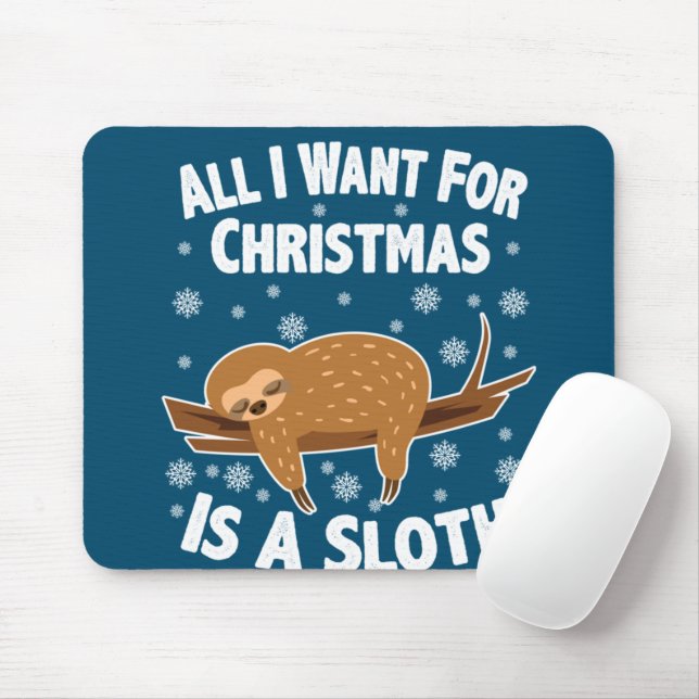 Julfusk Sloth Musmatta (Med mus)