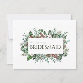 Julfutage Bridesmaid Frieri kort