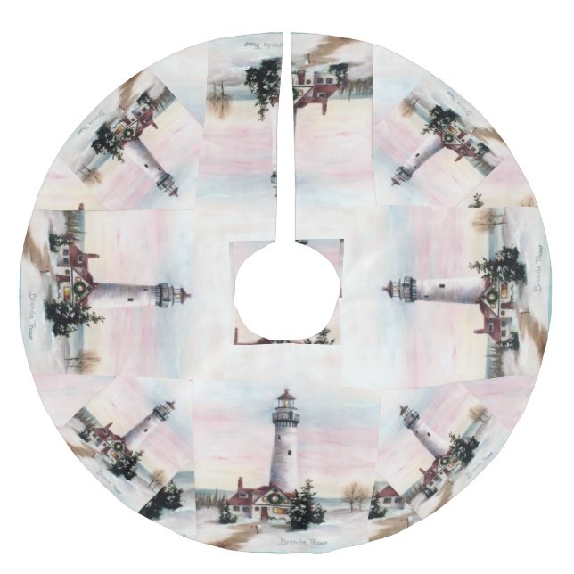 Julfyr Julgransmatta Borstad Polyester (Framsidan)