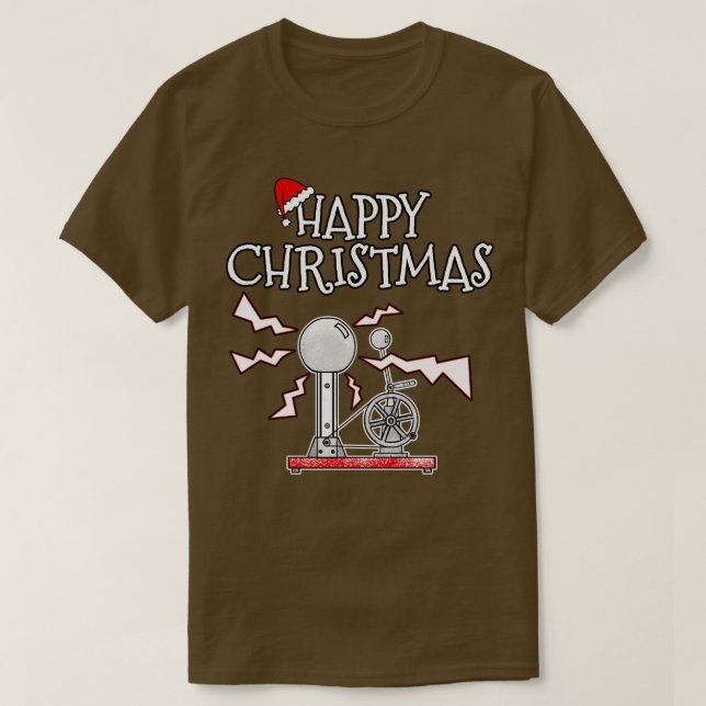Julfysiklärare vid fysikskolan Science T Shirt (Design framsida)