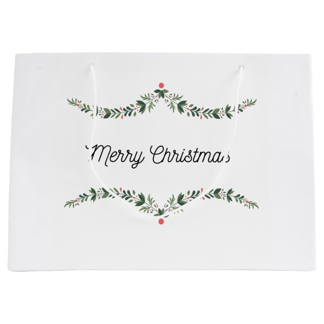 Julgåft Bag Watercolor Holly (Framsidan)