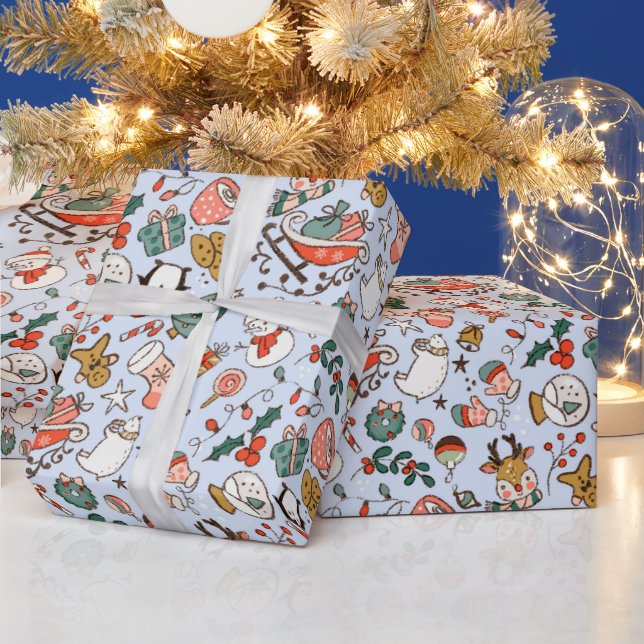 Julgalna Klotter  Presentpapper (Helgdagar)
