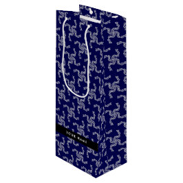 Julgarland, blå, ditt namn, anpassa