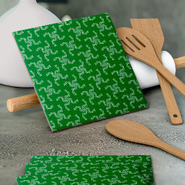 Julgarland-Grönten, Dekorationen jul Kakelplatta