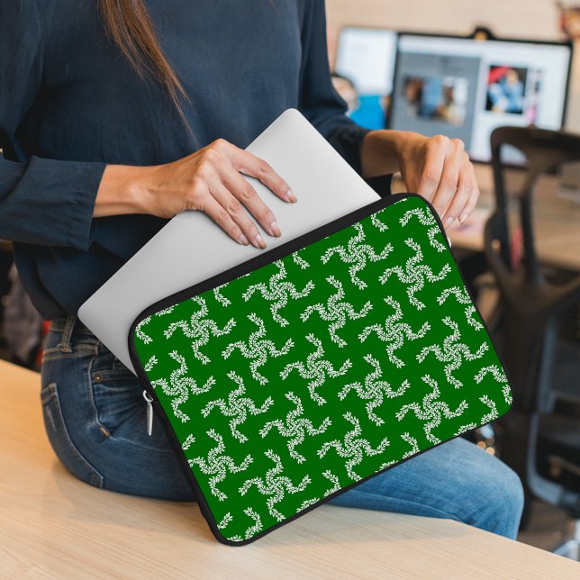 Julgarland-Grönten, Dekorationen jul Laptop Fodral (Skapare uppladdad)