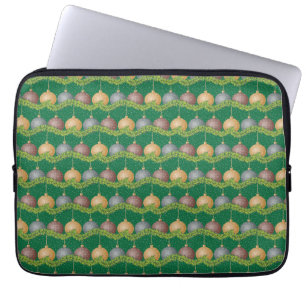 Julgarland och prydnadsföremål helgdag mönster laptop sleeve
