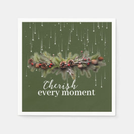 Julgarland och skottlossning Stars Cherish Pappersservett