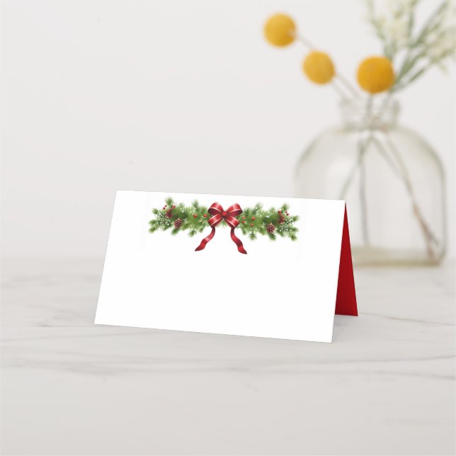 Julgarland Placeringskort (Framsida)