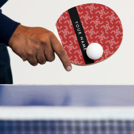 Julgarland, rött, ditt namn, Anpassa Pingisracket