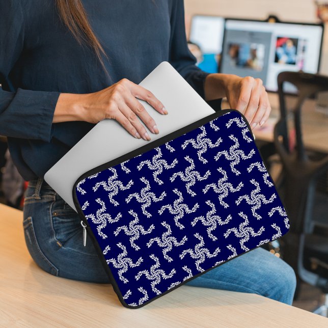 Julgarlandblått, Julens Dekoration, Julafton Laptop Fodral (Skapare uppladdad)