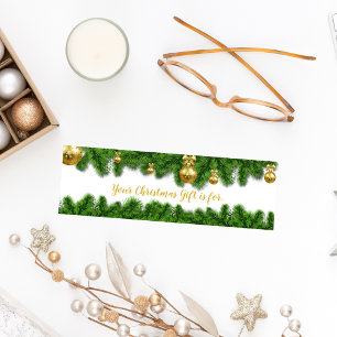 Julgarlandhemlighet Santa Namn Teckning-kort