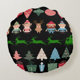 Julgarna och fler rund kudde