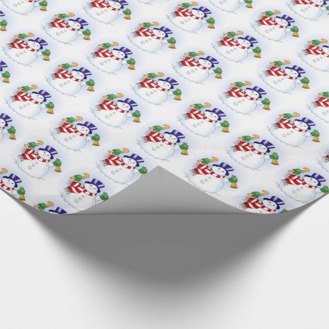 Julgåspåslag/Snögubbar Presentpapper (Hörn)