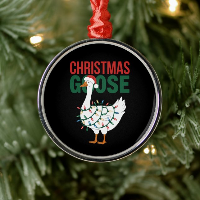 Julgäss Ljus Cute Helgdag Julgransprydnad Metall (Träd)