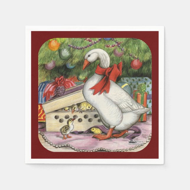 Julgäss Pappersservett (Framsidan)