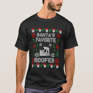Julgåva för takroofer i jultomtens favorittak t shirt