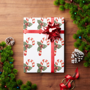 Julgåva från candy cane Helgdag Julafton Presentpapper