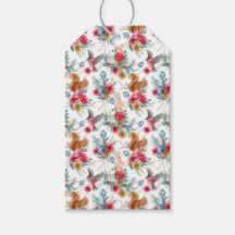 Julgåva från Cute Winter Woodland Animals Märkre