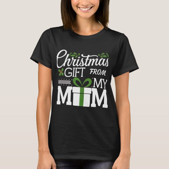 Julgåva från Mamma Digital Art Design T Shirt (Framsida)