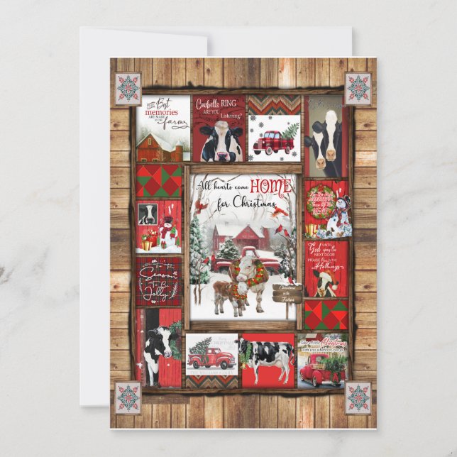 Julgåva | Hjärtlig Kom Hem inför jul Inbjudningar (Framsida)