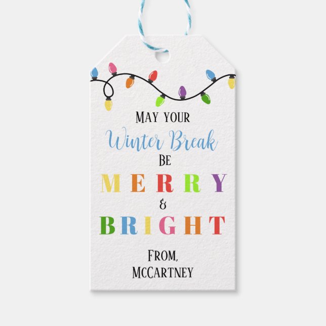 Julgåva Märkre för lärare från Student Presentetikett (Framsidan)