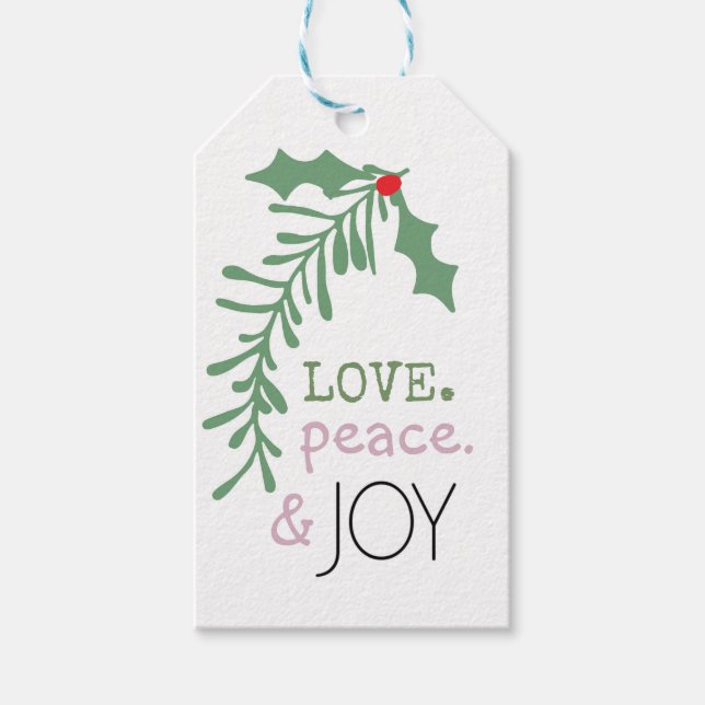 Julgåva Märkre. Helgdag Märkre, modern jul Presentetikett (Framsidan)