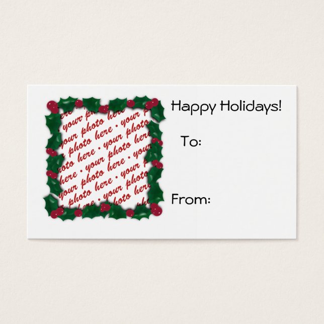 Julgåva Märkre Photo Ram Visitkort (Framsidan)