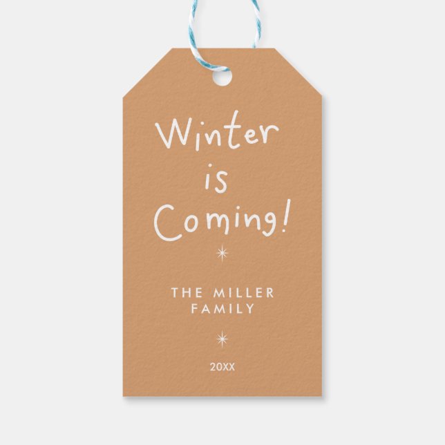 Julgåva - Märkre Presentetikett (Baksidan)