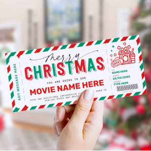 Julgåva Movie Night Biljett Voucher Coupon