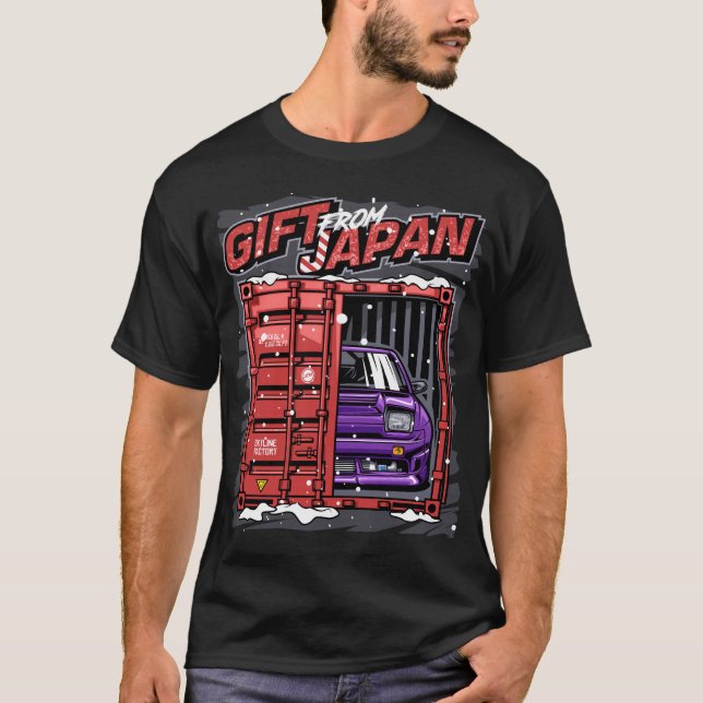 Julgåva Nissan 180SX från Japan T Shirt (Framsida)