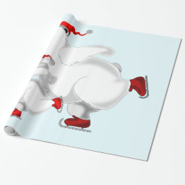 Julgåva Papper med Lycklig Bears Presentpapper