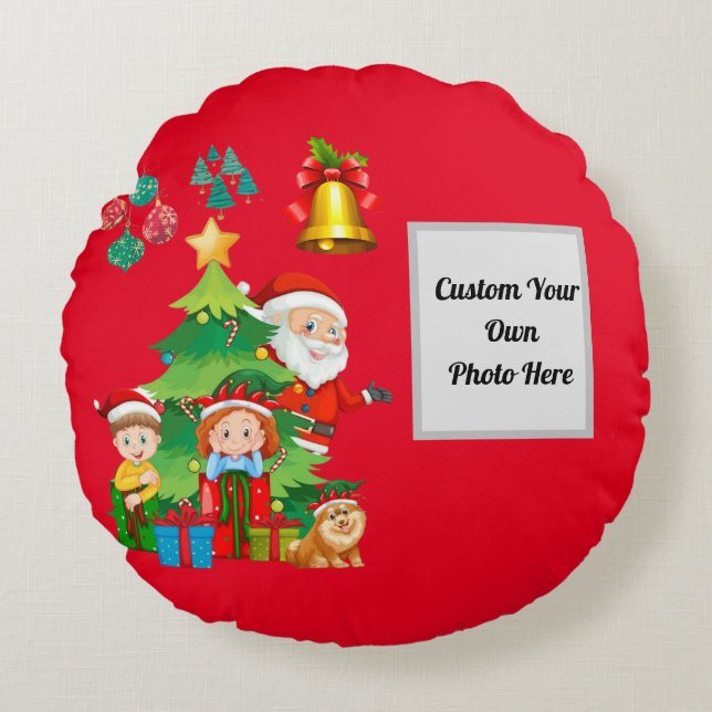 Julgåva-rundan Dekorativ kudde (Framsidan)